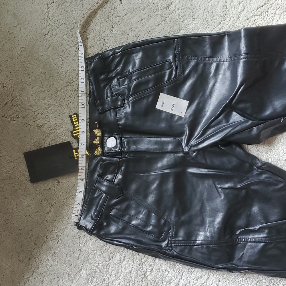 NWT Excellium faux leather pants large